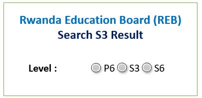 how do i check my s3 results|S3 Results 2024 Rwanda (REB) S3 National Examination Result  .